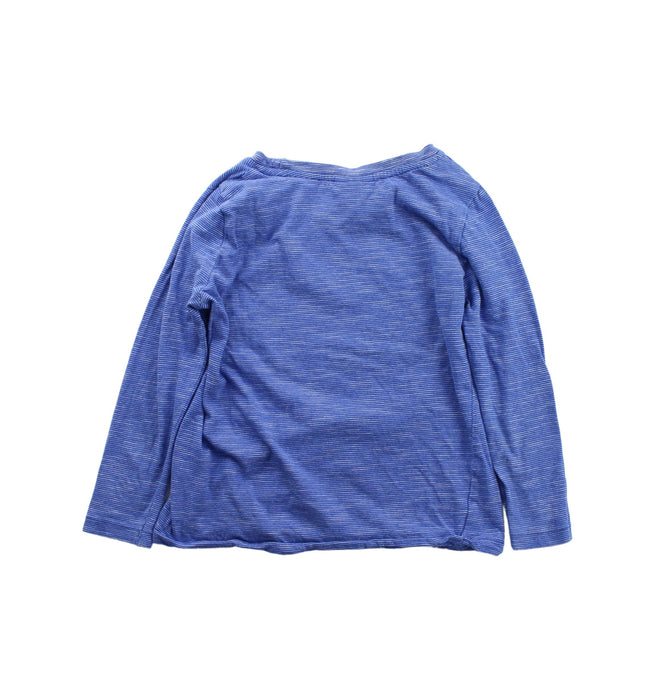 A Blue Long Sleeve T Shirts from Seed in size 4T for boy. (Back View)