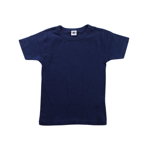 A Blue Short Sleeve T Shirts from Petit Bateau in size 6T for boy. (Front View)