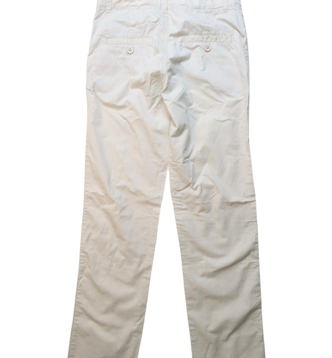 A White Casual Pants from Petit Bateau in size 10Y for boy. (Back View)