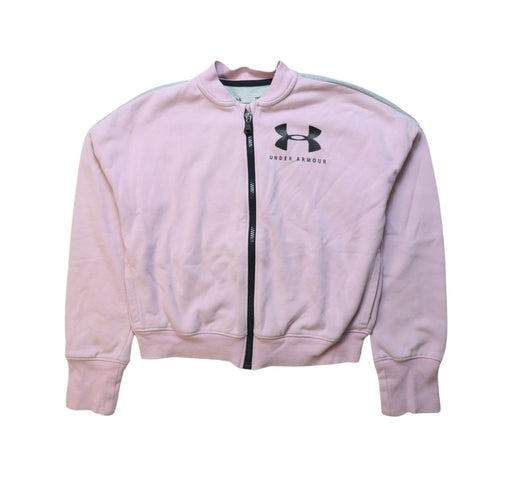 A Multicolour Zippered Sweatshirts from Under Armour in size 10Y for girl. (Front View)