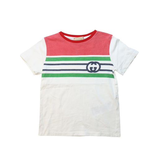 A Multicolour Short Sleeve T Shirts from Gucci in size 4T for boy. (Front View)