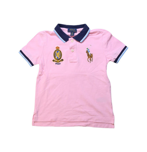 A Multicolour Short Sleeve Polos from Polo Ralph Lauren in size 4T for girl. (Front View)