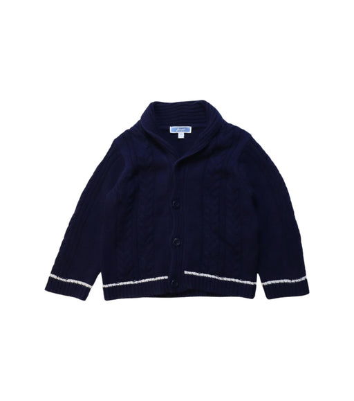 A Navy Cardigans from Jacadi in size 12-18M for neutral. (Front View)