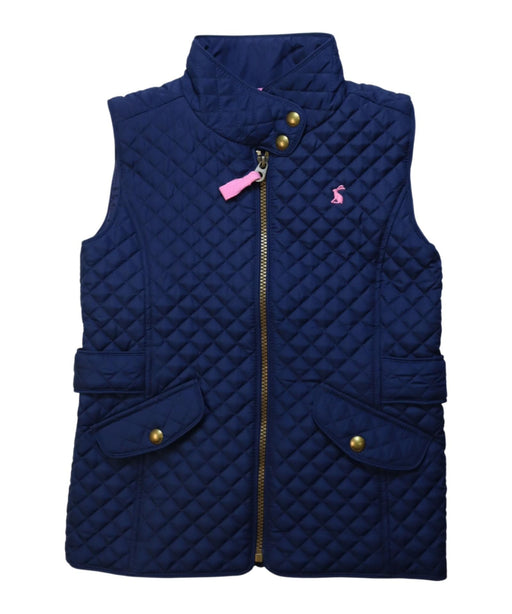 A Navy Vests from Joules in size 7Y for girl. (Front View)