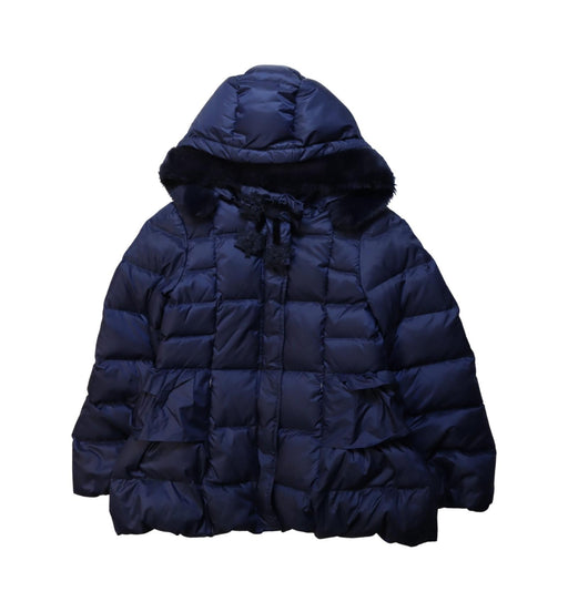 A Navy Puffer/Quilted Jackets from Nicholas & Bears in size 10Y for neutral. (Front View)