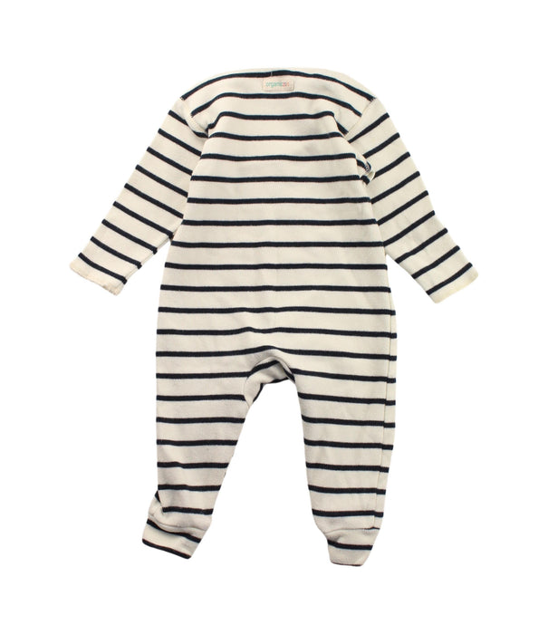 A Black Long Sleeve Jumpsuits from Organic Zoo in size 3-6M for boy. (Back View)