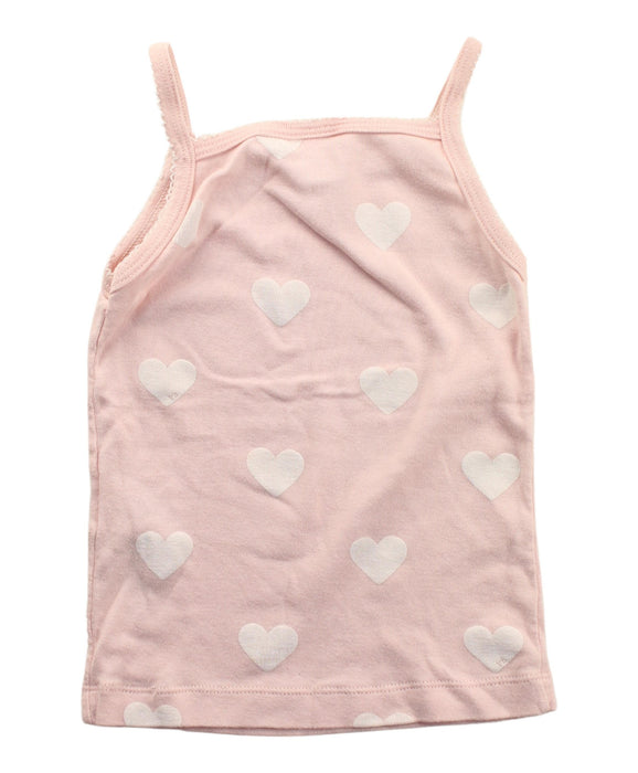 A Pink Sleeveless T Shirts from Petit Bateau in size 3T for girl. (Back View)