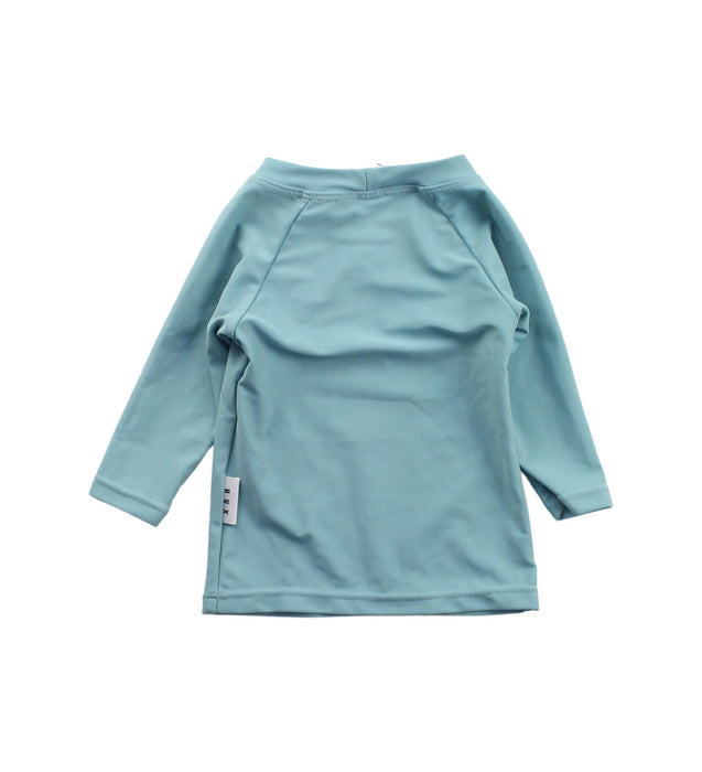 A Blue Rash Guards from Hux in size 3-6M for boy. (Back View)