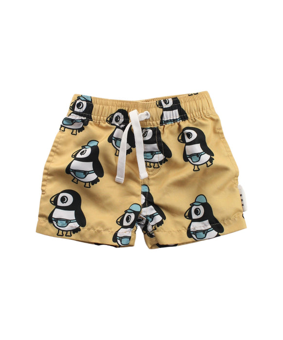 A Gold Shorts from Hux in size 3-6M for boy. (Front View)