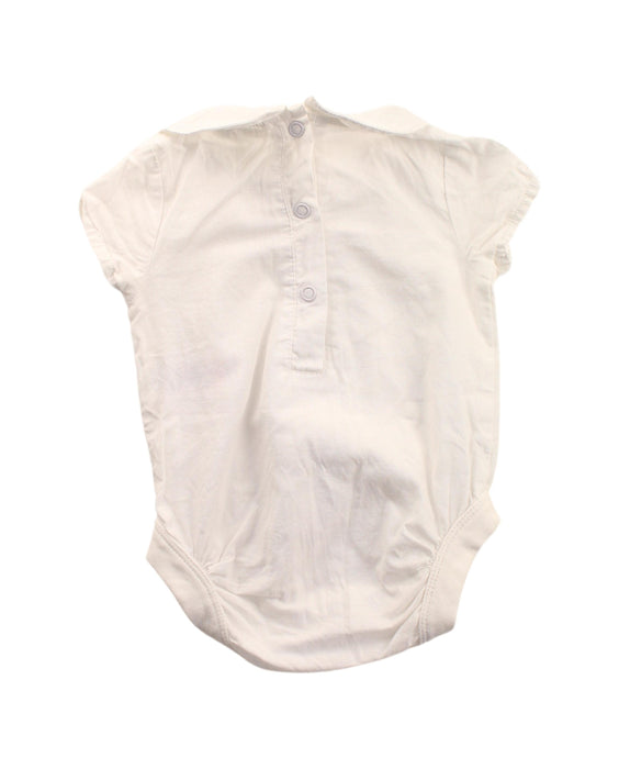 A White Short Sleeve Bodysuits from Jojo Maman Bébé in size 0-3M for girl. (Back View)