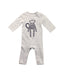 A Grey Long Sleeve Jumpsuits from Country Road in size 0-3M for boy. (Front View)