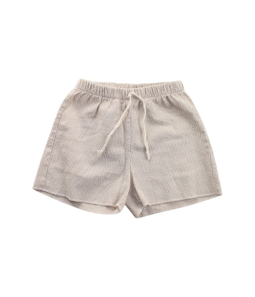 A Beige Shorts from Le Petit Coco in size 0-3M for girl. (Front View)