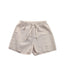 A Beige Shorts from Le Petit Coco in size 0-3M for girl. (Front View)