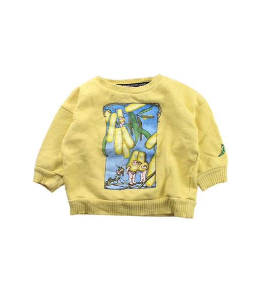 A Yellow Crewneck Sweatshirts from Kip&Co in size 12-18M for neutral. (Front View)