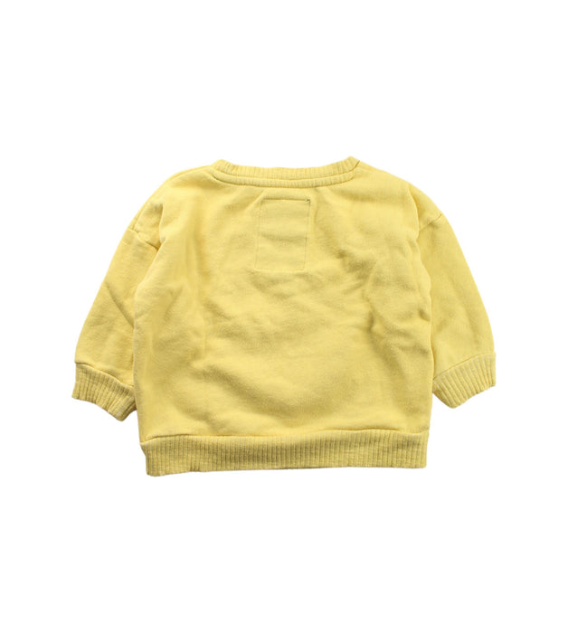 A Yellow Crewneck Sweatshirts from Kip&Co in size 12-18M for neutral. (Back View)