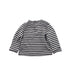 A Black Buttoned Sweatshirts from Petit Bateau in size 6-12M for boy. (Back View)