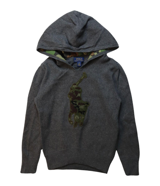 A Multicolour Hooded Sweatshirts from Polo Ralph Lauren in size 6T for boy. (Front View)