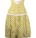 A Yellow Sleeveless Dresses from Lovie by Mary J in size 10Y for girl. (Front View)