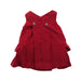 A Red Sleeveless Dresses from Jacadi in size 0-3M for girl. (Back View)