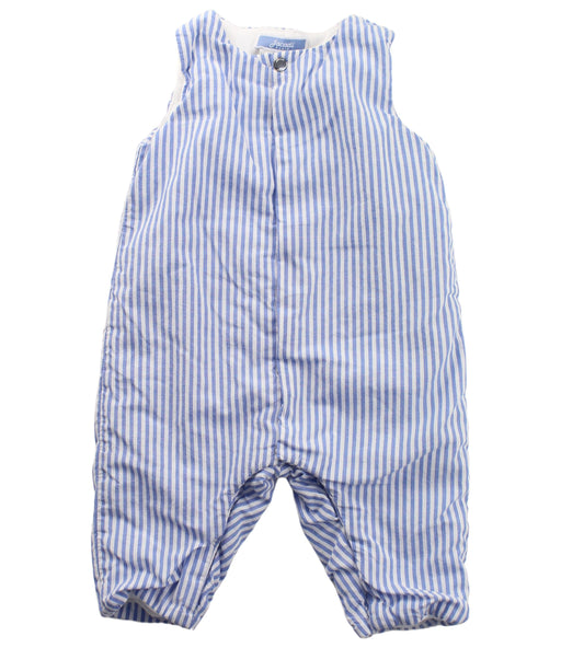 A Blue Sleeveless Jumpsuits from Jacadi in size 0-3M for boy. (Front View)