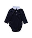 A Blue Long Sleeve Bodysuits from Jacadi in size 3-6M for boy. (Front View)