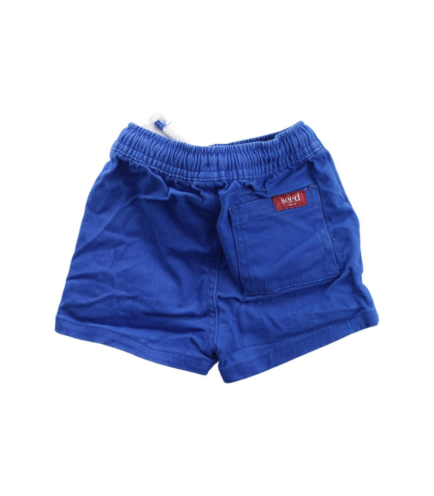 A Blue Shorts from Seed in size 3-6M for boy. (Back View)