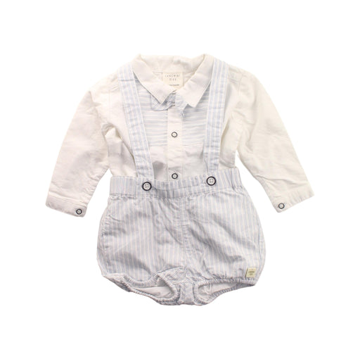 A Blue Long Sleeve Bodysuits from Carrément Beau in size 3-6M for boy. (Front View)