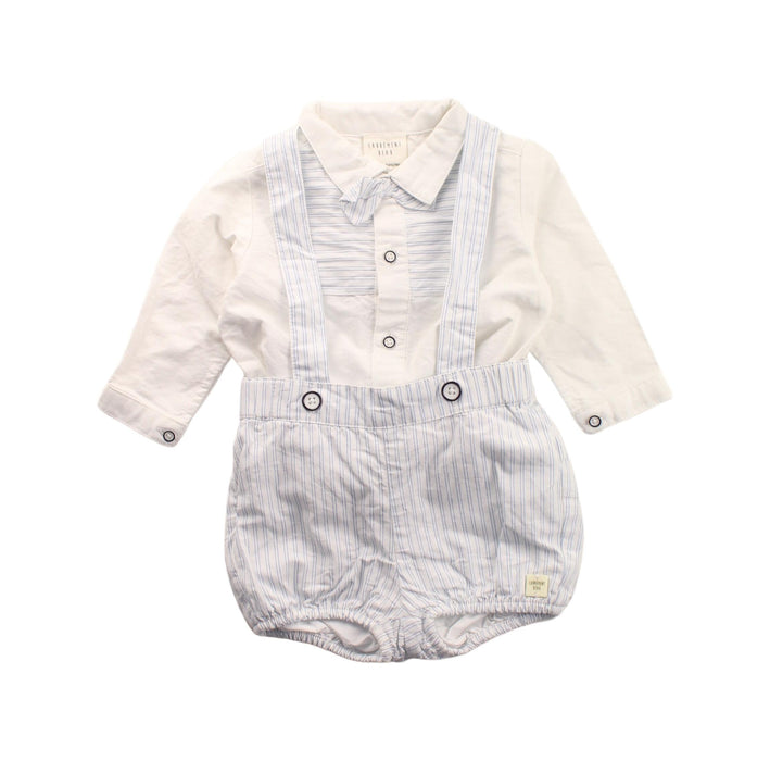 A Blue Long Sleeve Bodysuits from Carrément Beau in size 3-6M for boy. (Front View)