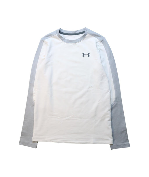 A White Active Tops from Under Armour in size 10Y for boy. (Front View)