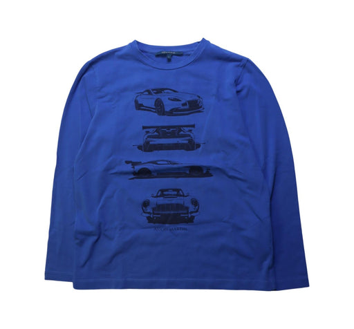 A Blue Long Sleeve T Shirts from Aston Martin in size 10Y for boy. (Front View)