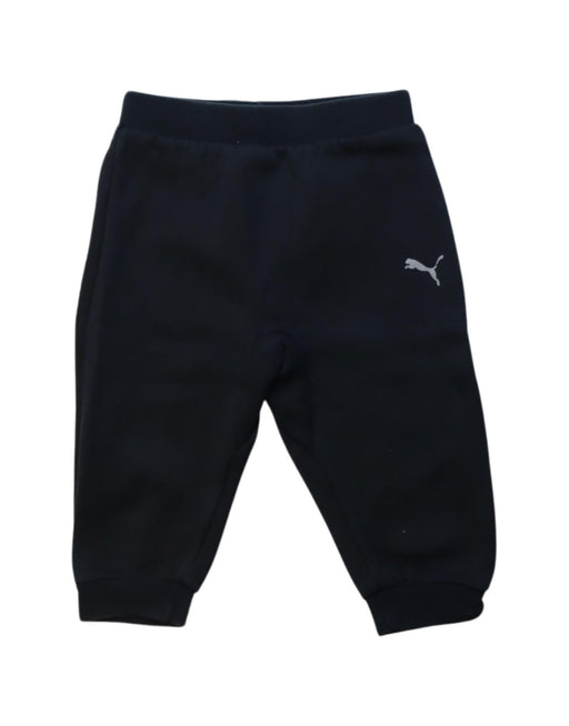 A Black Sweatpants from Puma in size 6-12M for neutral. (Front View)