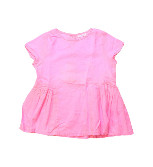 A Pink Short Sleeve Tops from Bout'Chou in size 3T for girl. (Front View)