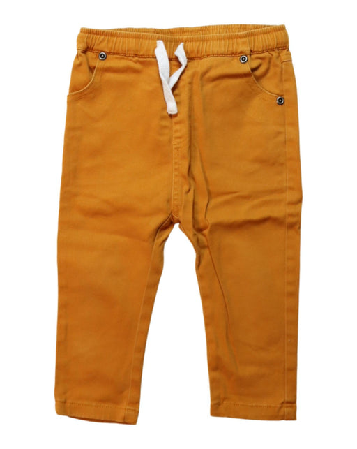 A Yellow Casual Pants from Seed in size 18-24M for boy. (Front View)