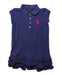 A Navy Short Sleeve Dresses from Ralph Lauren in size 4T for girl. (Front View)