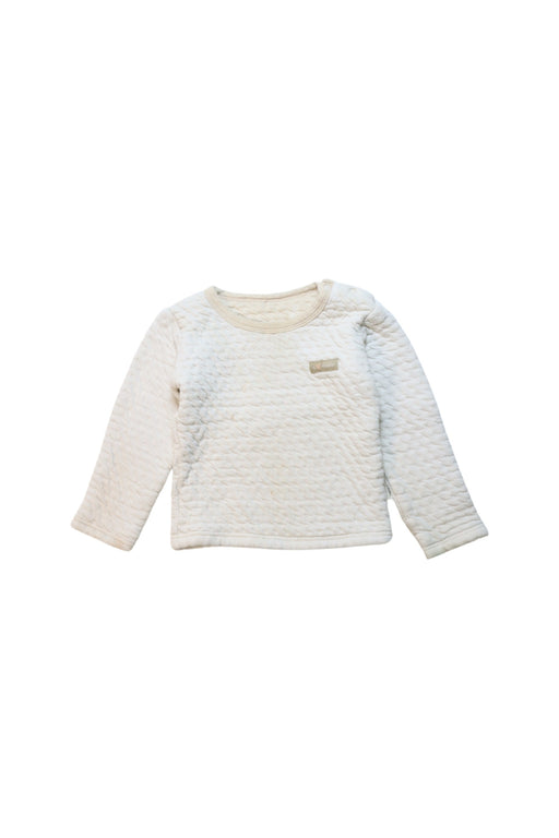 A White Long Sleeve Tops from Natures Purest in size 2T for neutral. (Front View)