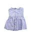 A Purple Sleeveless Dresses from Jacadi in size 3-6M for girl. (Back View)