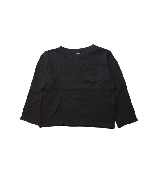 A Black Long Sleeve T Shirts from Boden in size 5T for boy. (Front View)