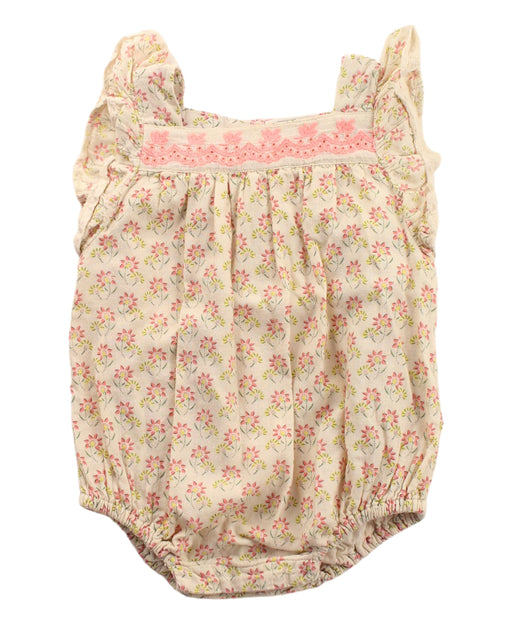 A Beige Sleeveless Bodysuits from Bonheur du Jour in size 3-6M for girl. (Front View)
