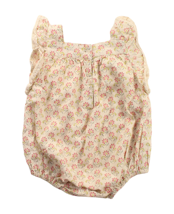 A Beige Sleeveless Bodysuits from Bonheur du Jour in size 3-6M for girl. (Back View)