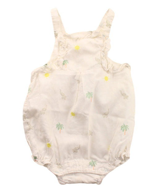 A White Sleeveless Bodysuits from Janie & Jack in size 3-6M for neutral. (Front View)