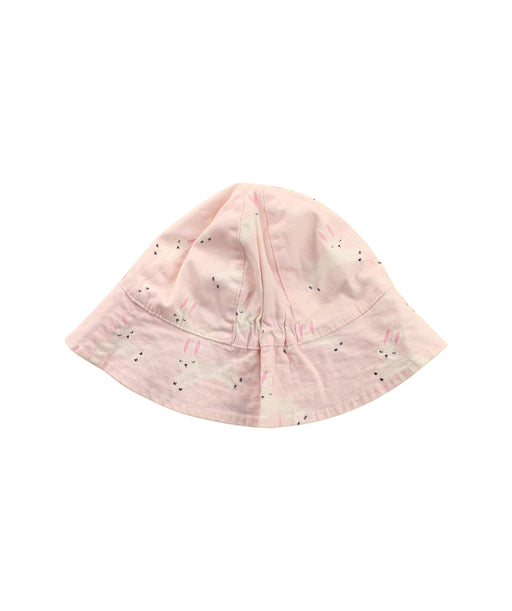 A Pink Sun Hats from Seed in size 6-12M for girl. (Front View)