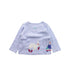 A Purple Long Sleeve T Shirts from Joules in size 6-12M for girl. (Back View)