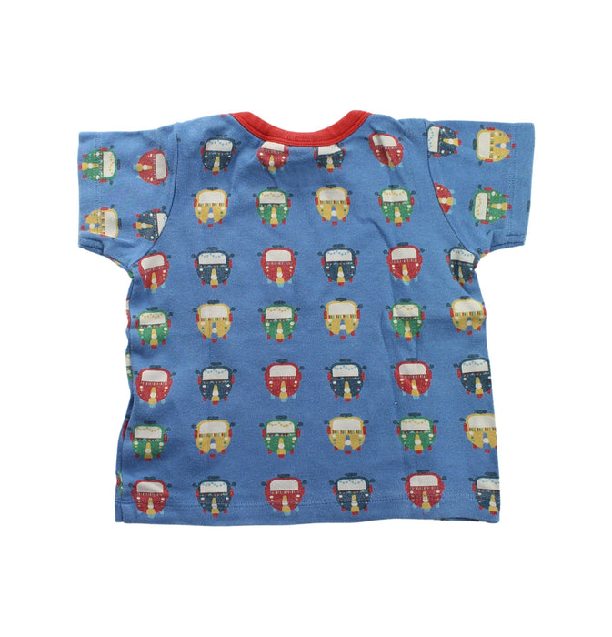 A Blue Short Sleeve T Shirts from Little Green Radicals in size 6-12M for boy. (Back View)