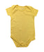 A Yellow Short Sleeve Bodysuits from Frugi in size 6-12M for boy. (Front View)