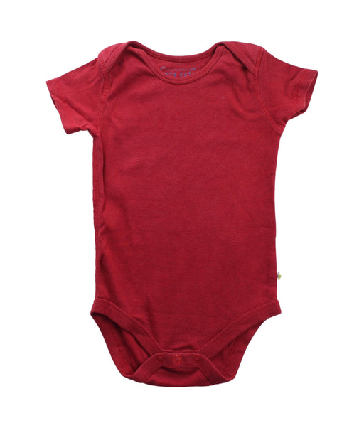A Red Short Sleeve Bodysuits from Frugi in size 6-12M for boy. (Front View)