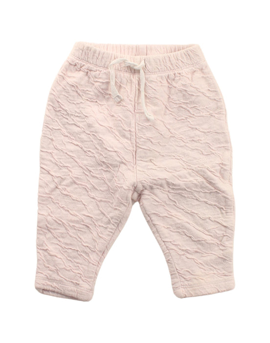 A Pink Sweatpants from Seed in size 0-3M for girl. (Front View)