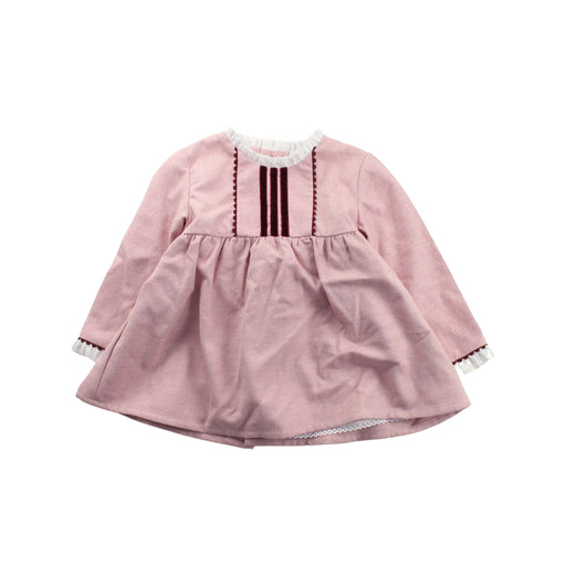 A Pink Long Sleeve Dresses from La Coqueta in size 12-18M for girl. (Front View)