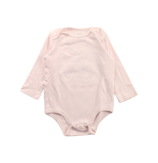 A Pink Long Sleeve Bodysuits from Ralph Lauren in size 3-6M for girl. (Front View)