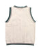 A White Sweater Vests from Petit Bateau in size 4T for boy. (Back View)