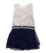 A Blue Sleeveless Dresses from Egg by Susan Lazar in size 3T for girl. (Front View)